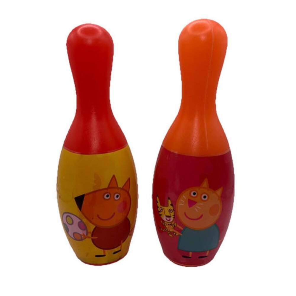 Bowling Peppa Pig 2 Replacement Plastic Pins  Age 3+ Indoor Outdoor Fun